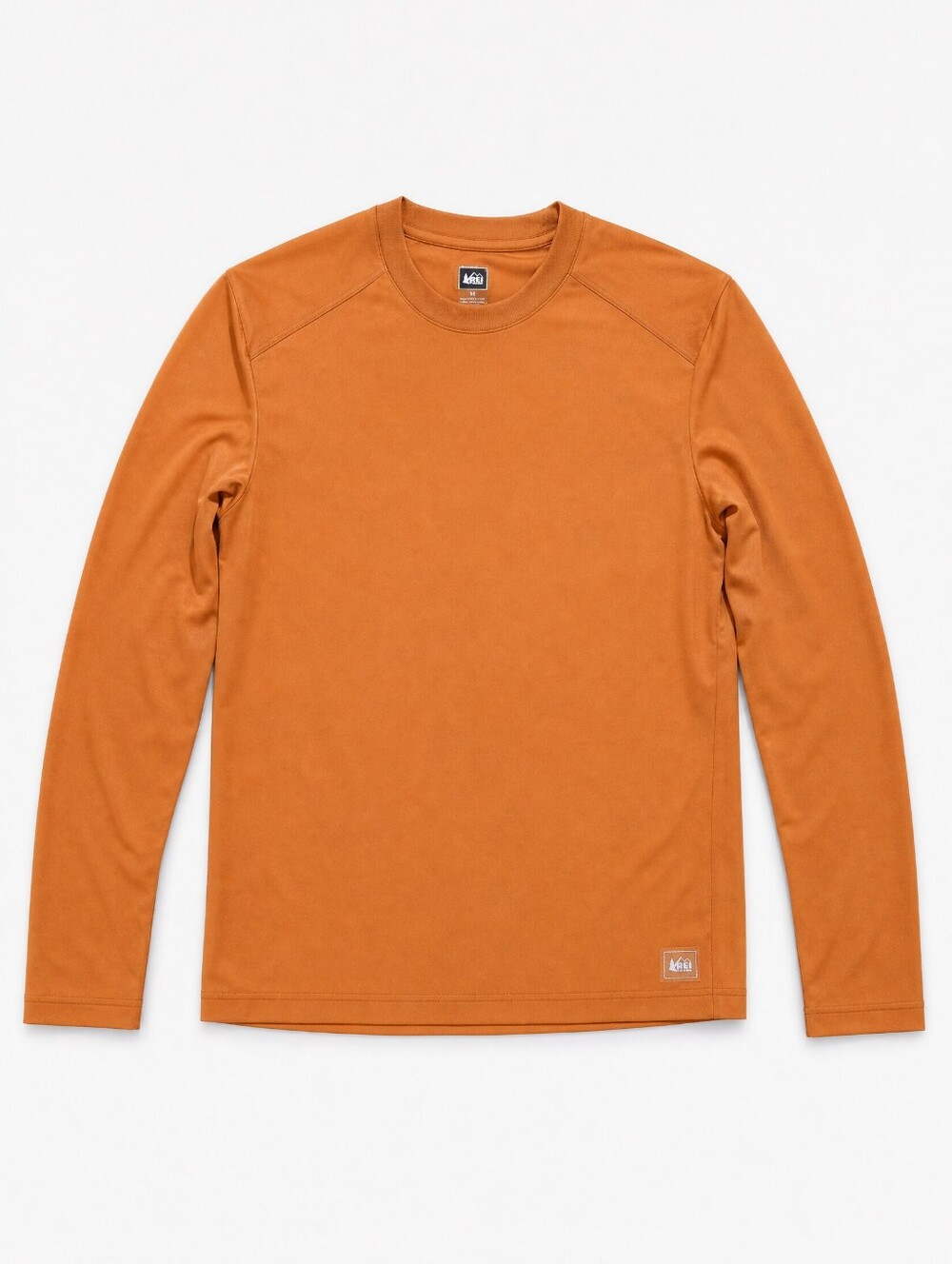 REI Long Sleeve Base Layer in Rust Orange